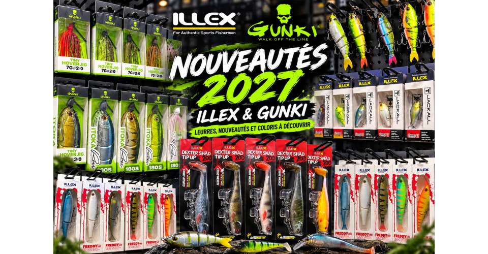 Nouveautés ILLEX & GUNKI 2027 : les nouvelles cannes et leurres carnassiers dévoilés au showroom !
